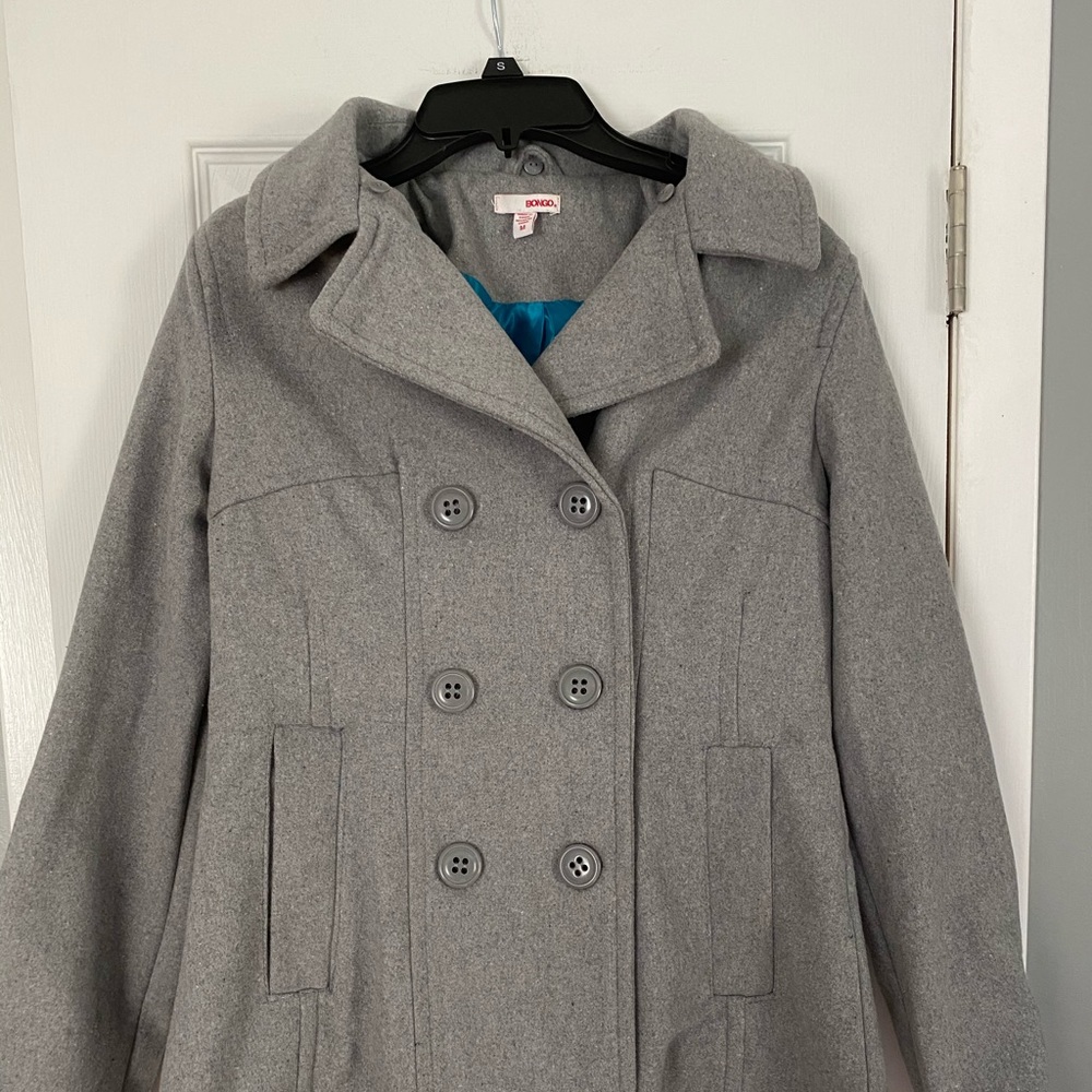 Gray pea coat - Picture 2 of 8